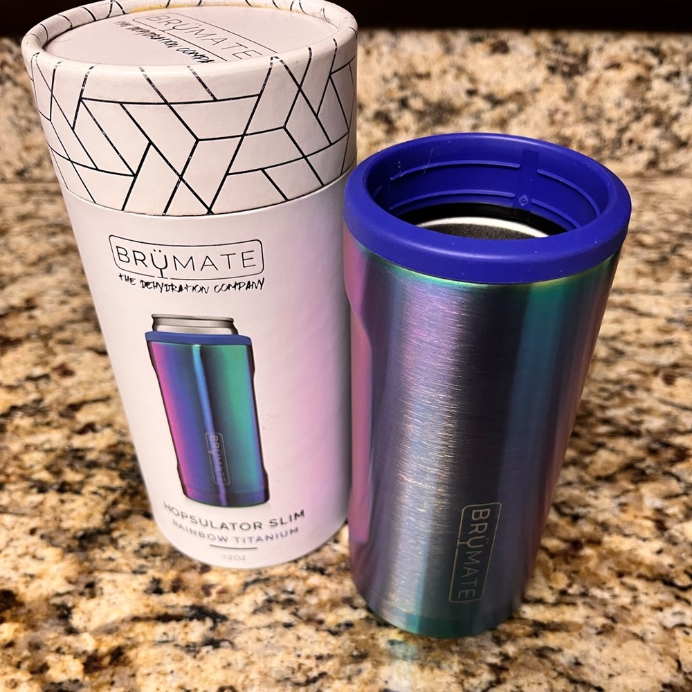 Brumate Hopsulator Slim in Rainbow Titanium